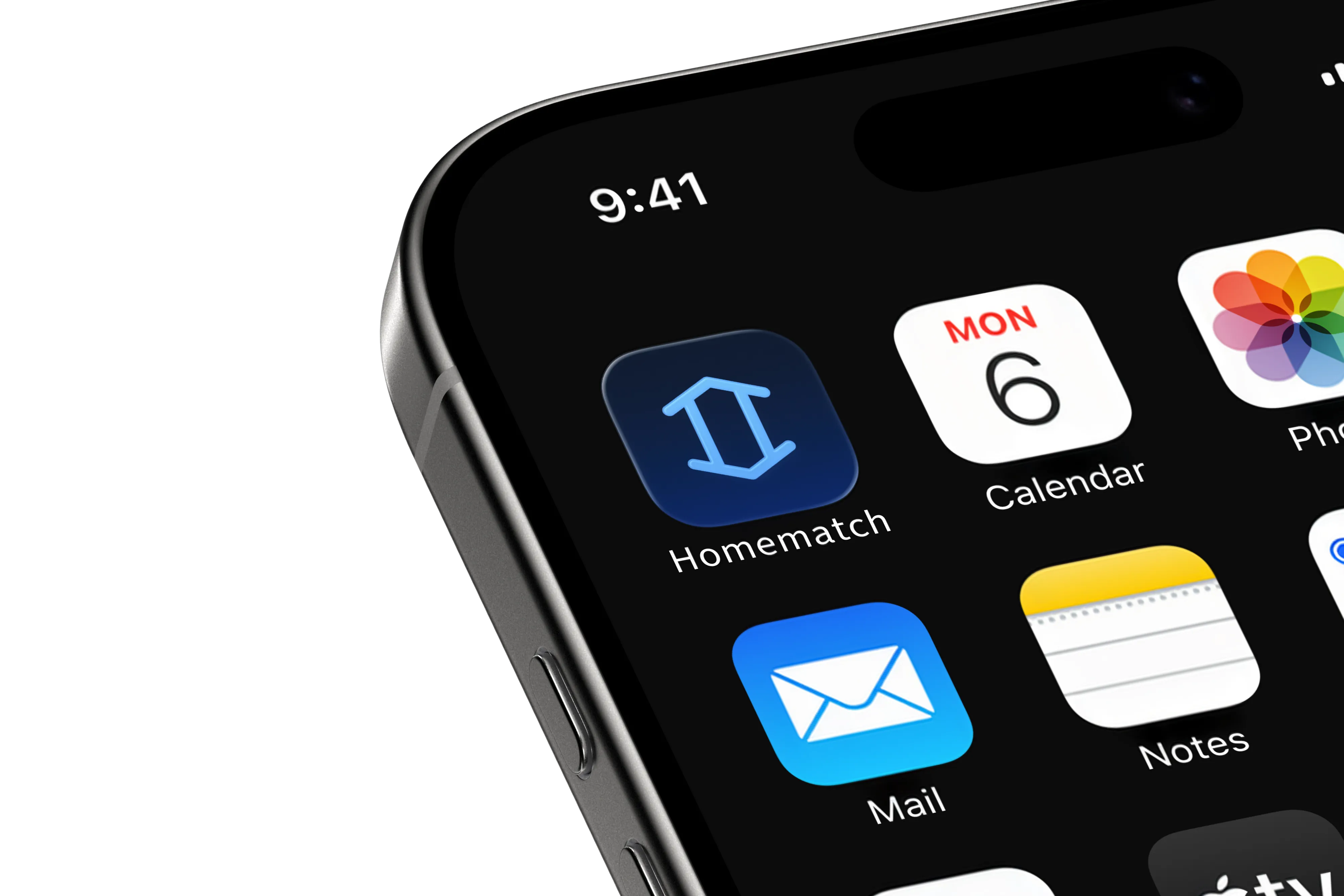 HomeMatch iOS app showing property listings with swipe-based preference learning
